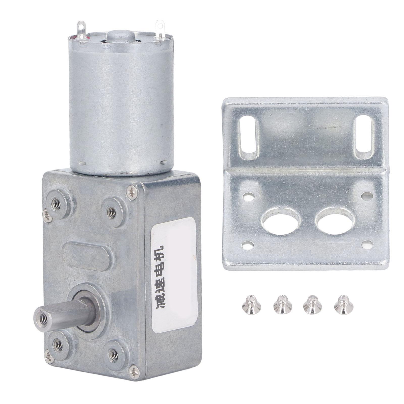 

Редукторний двигун постійного струму 24 В 12 мм з одинарним валом від 4 до 25 кг·см Самоблокувальний реверсивний черв ячний редукторний двигун з основою