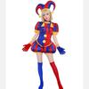 Pomni Cosplay Costume Clown Uniform Anime The Amazing Digital Circus Role Play Halloween Carnival Party Fancy Dress Outfit Women