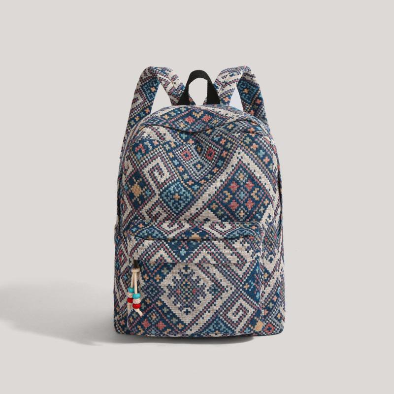 Neuer Vintage College Student Schultasche Damen Rucksack College Stil Outdoor Reise Rucksack Stream