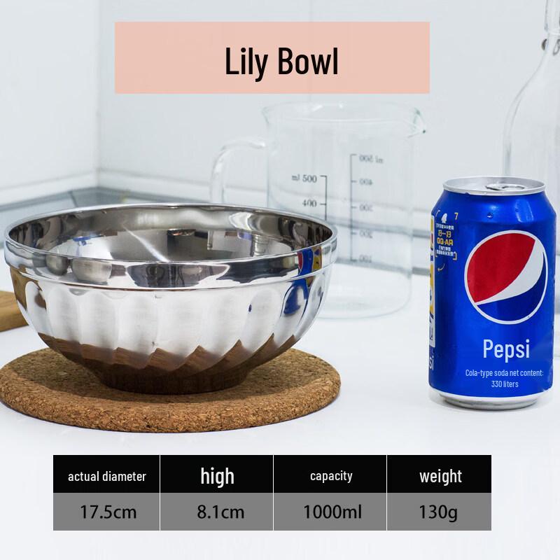 Zhebu Stainless Steel Double-Layer Insulated Bowl (Pack of 10)