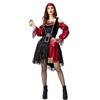 Ozean- und Seefahrts-Entdeckerinnen-Kostüm, somalische Piratenkapitänin, Kleid, Kopfbedeckung und Gürtel-Set, Halloween-Cosplay-Kostüm, Rollenspiel-Outfit