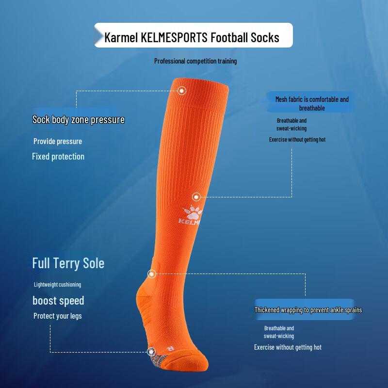 KELME Pro Protiskluzové vysoké fotbalové ponožky