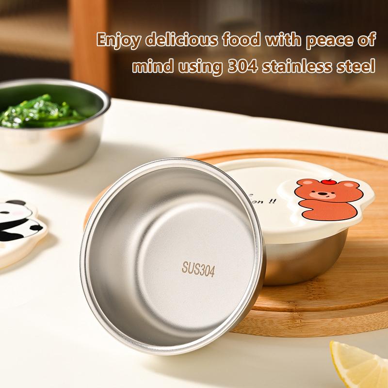 Leak-Proof Seasoning Box Portable 304 Stainless Steel With Sealed Lid Condiment Containers 170Ml Sauce Cup Small Storage Box