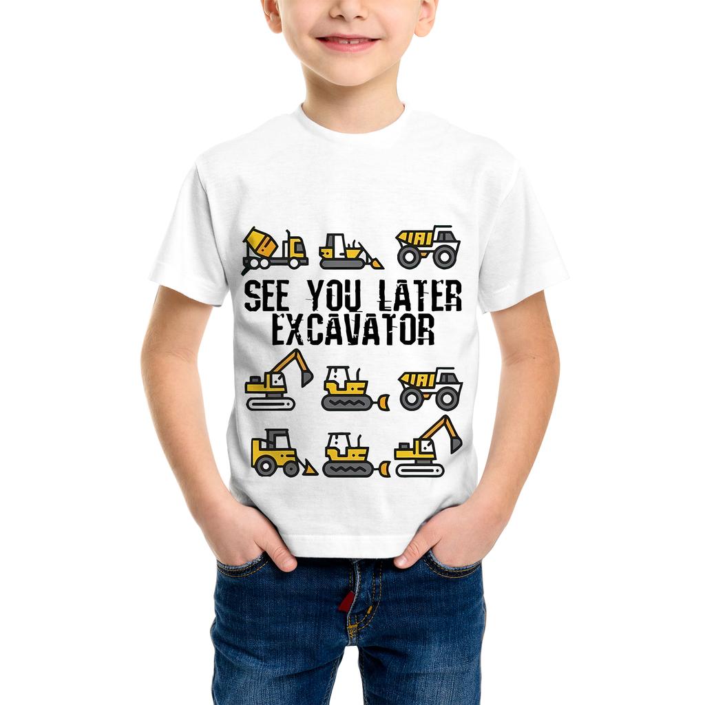 3D Pattern Printing Fashion T-Shirt  Element Printing Summer New Boy Personalized Cool Tops Kids Funny T Shirt