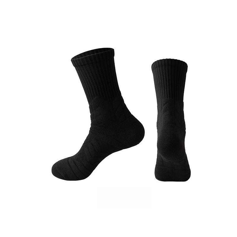 Men Socks Compression Stockings Breathable Cotton Basketball Wicking Sports Tube Elastic Socks Moisture Sport High Socks Cycling