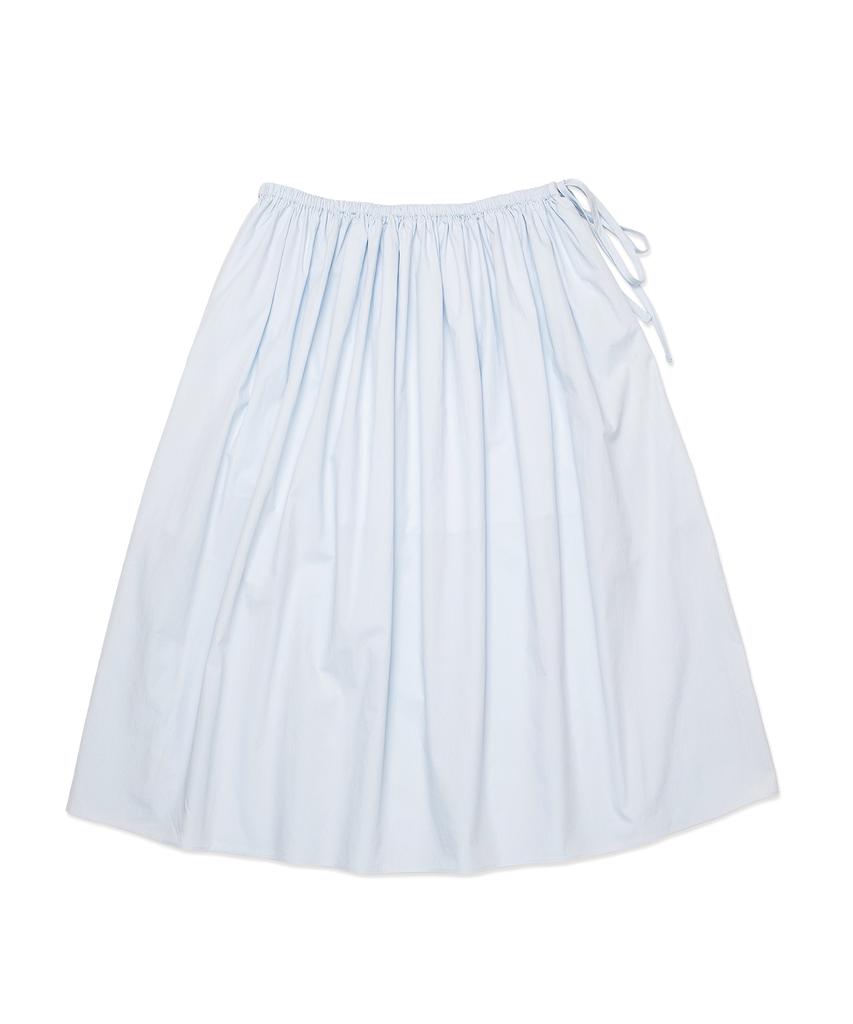 Cotton Bell String Banding Skirt - Sky Blue