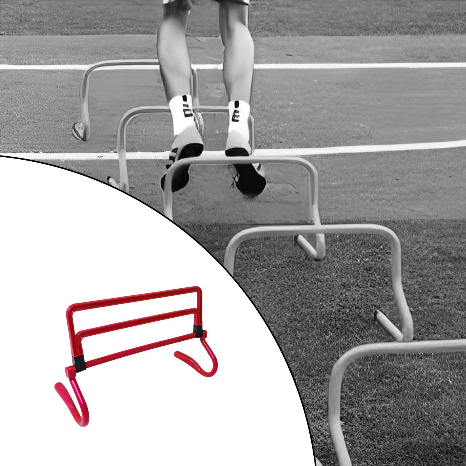 

Agility Hurdle Foldable Detachable Sturdy Plyometric Practice Adjustable Training Equipment for червоний