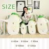 EU SOU Daikon Radish Body Pillow, Vegetable Cushion, Neck Pillow, Plush Toy, Nap Pillow, Fluffy and Soft, Sleeping Pillow with Backrest (80cm)