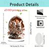 1PC Easter Cute Rabbit Decorations Colorful 2D Flat Acrylic Ornaments Bunny Eggs Desktop Easter Theme Home Decoration