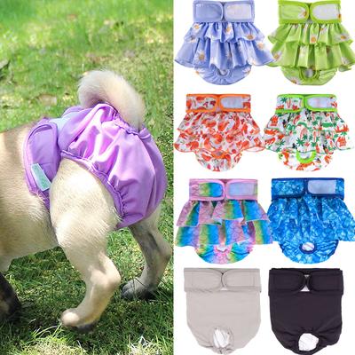 חיתולי כלב מכנסיים פיזיולוגיים גור תחתוני נשים מכנסיים קצרים תחתונים רחיצים תחתוני חיתול כלב נקבה בגדי חתול לחיות מחמד