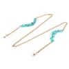 Fashionable Natural Stone Eyeglasses Cord Alloy Anti Slip Strap Rope Glasses Chain Decoration
