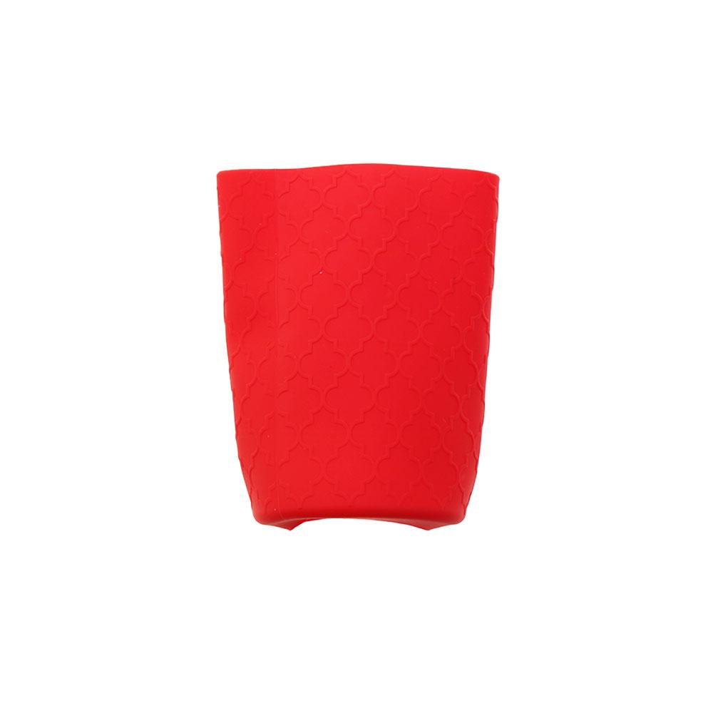 

Diameter 6.5CM Silicone Bottle Cover Water Bottle sleeve cup holder Silicone anti-skid heat insulation anti-fall cup cover червоний