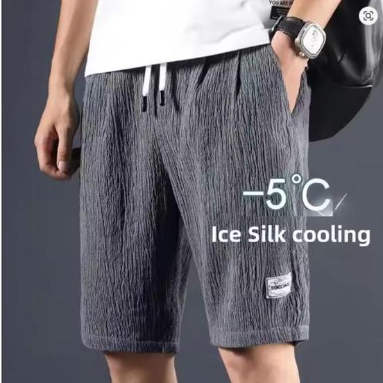 Men's Ice Silk Casual Shorts Loose Fit Summer Style Big Pants Versatile Outerwear for Men Comfortable Underwear
