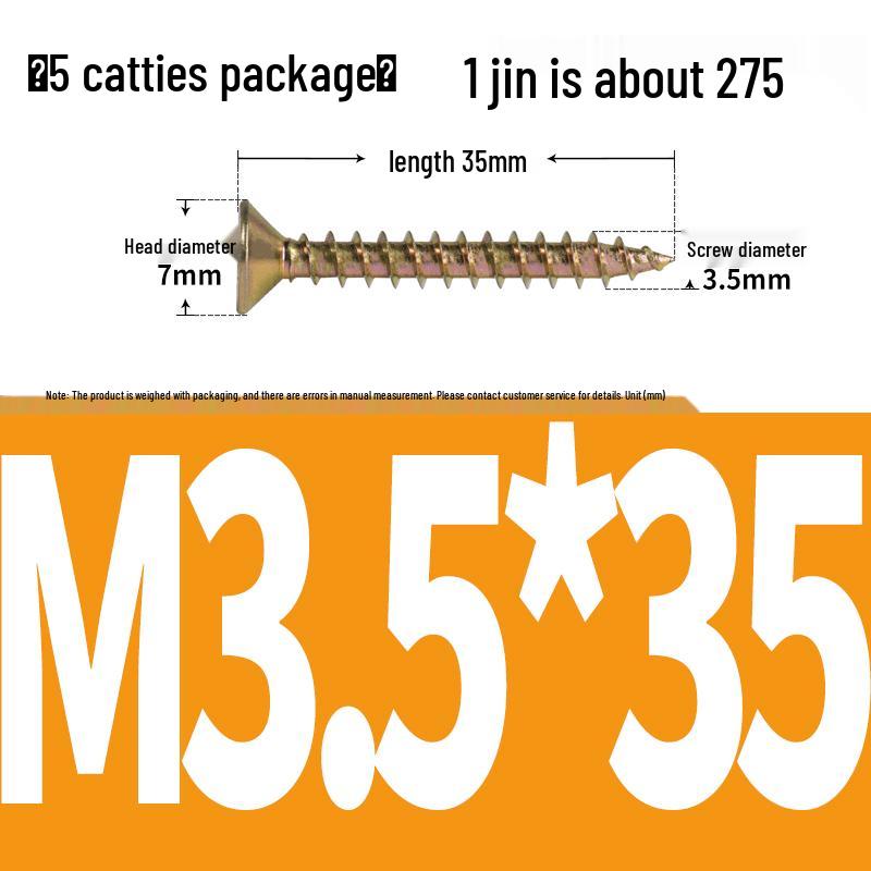 Eco-friendly Self-tapping Phillips Flat Head Screws for Fiberboard and Wall Panels