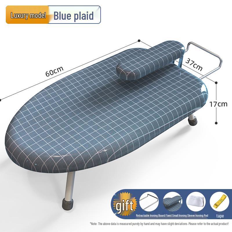Compact Folding Ironing Board with Hanger and Ironing Pad