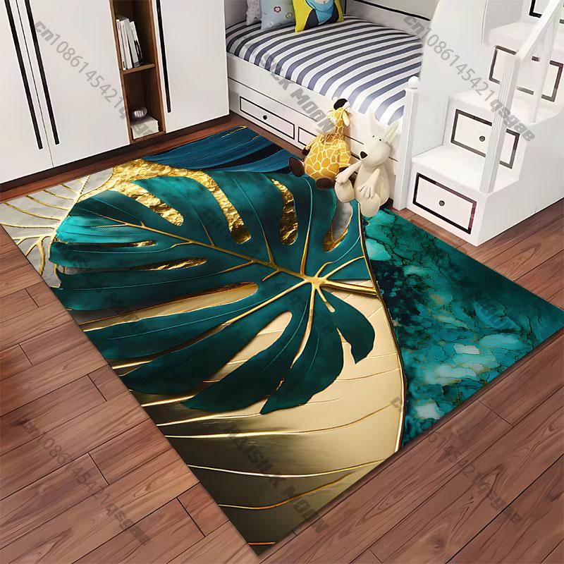 Nature luxury abstract artistic composition carpet Yoga living room room decor children's crawling mat doormat area rug