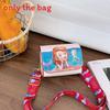Kids Cartoon Shoulder Crossbody Bag With Frozen Elsa And Mermaid Design Print