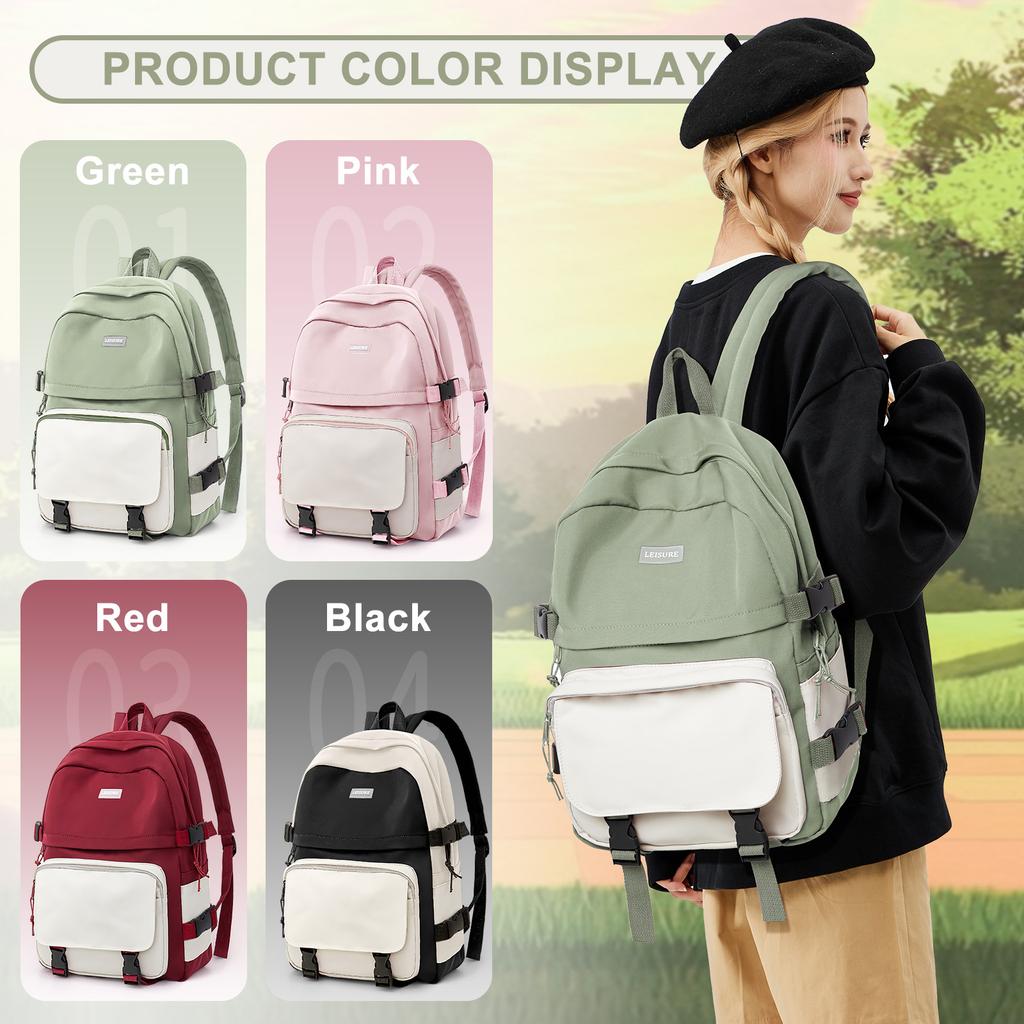 School Backpack Teenager Girls Backpacks Women'S Casual School Bag Unisex College Backpack, Laptop Backpack 14'' Leisure Daypack