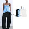 Spring New Women's Clothing Minimalist Style Easiest for Match Multi-Color Cotton Corset Tops 2470290