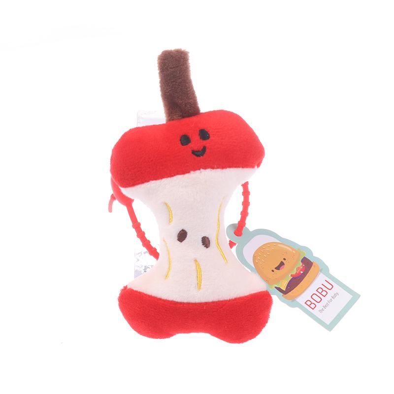 1Pc Plush Cartoon Bone Key Chain For Women Cool Cute Creative Funny Apple Core Fashion Pendant Key Ring Accessories Gift
