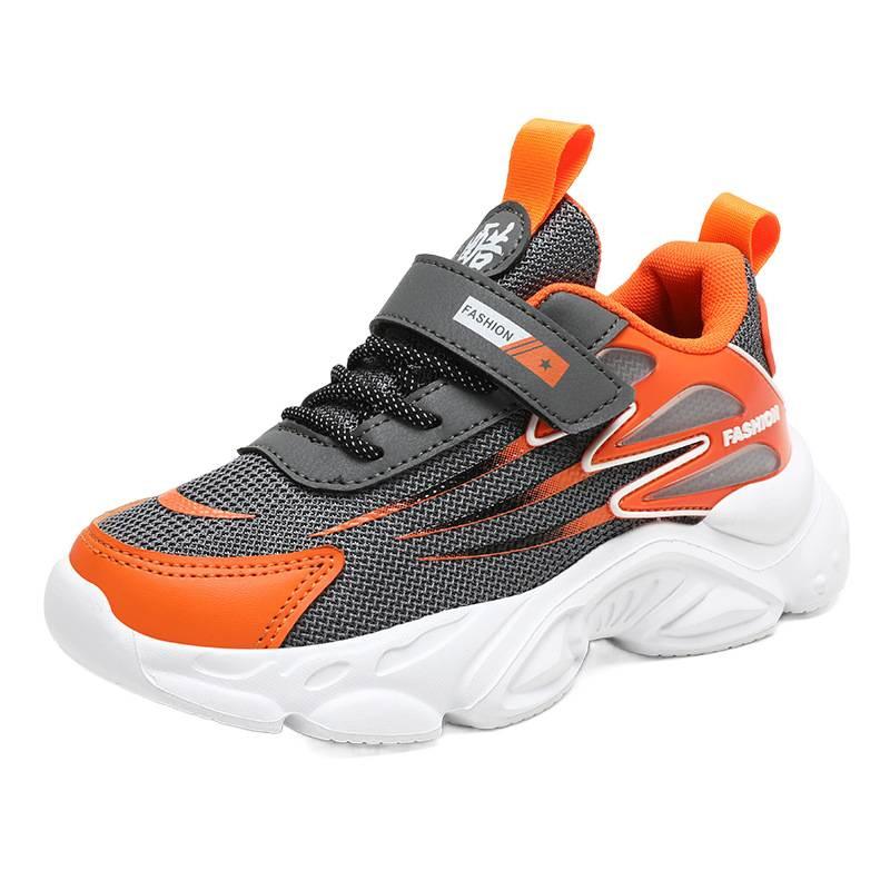 Classmate 2025 New Mesh Breathable Middle and Older Children's Hiking Shoes Lightweight Velcro Boys and Girls Elementary School Running Shoes