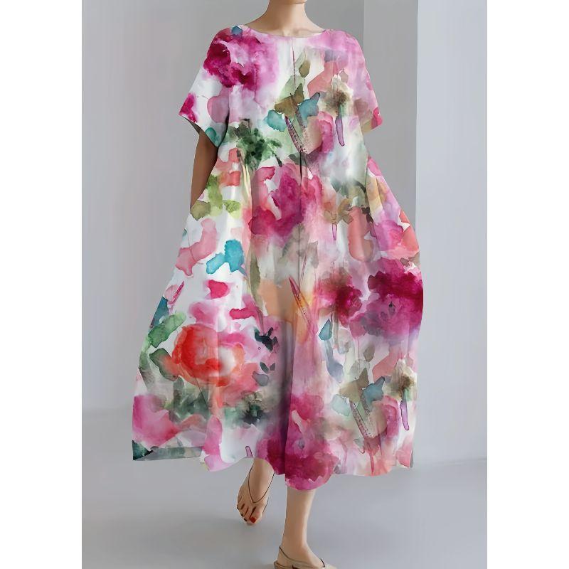 

Горячая Распродажа Независимая Станция 3D Ремесло Модный Стиль Изящное и Модное Круглое Горло Милое Женское Новое Платье для Чаепития Мода Colorful Summer Dress L