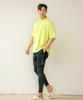 Tyubeuteuli Men'S Basic Loose Fit Short Sleeve Rash Guard A604 Fluorescent Green