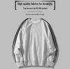 Men's Trendy Striped Pullover Sweater - Lightweight, Round Neck, Ideal for Spring/Fall, Casual and Sporty, Perfect for Students and Everyday Wear.