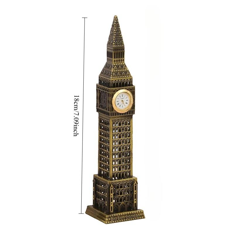 

1pc 18cm London Big Ben Model, Suitable for Home Office Window Desktop Souvenir Decoration