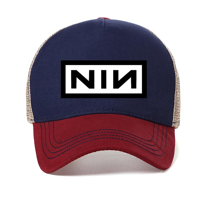 Nine Inch Nails Cappellino da papà NIN Band Rock Industriale Americana Cappellino da baseball Hipster Estivo Premium Cotone Puro Uomo Cappelli a rete