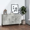 Vidaxl Chest of Drawers, Concrete Grey, 100X36X60 Cm, Wood-Based Material