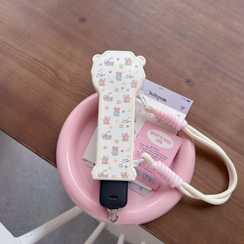 DJI Pocket 3 4 Compatible Camera Protective Case With Strap Bear Flower Shell Accessory Vloggers