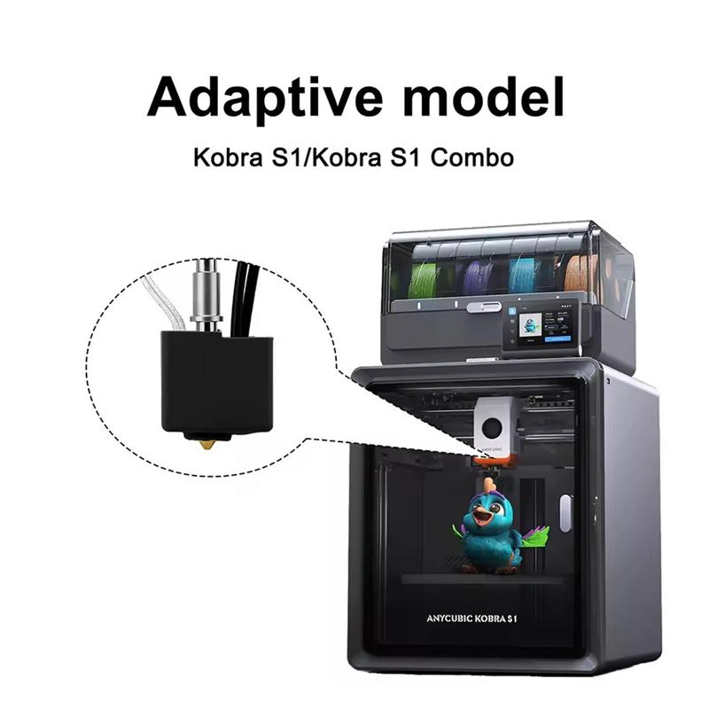 3D Printer Parts for Anycubic Kobra S1 Combo Hotend Kobra S1C Hot End Kit Nozzle 0.2 0.4 0.6 0.8mm Hotend Thermistor Kobra S1