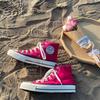 Round Label Canvas Shoes Student Men and Women Couple Shoes 211