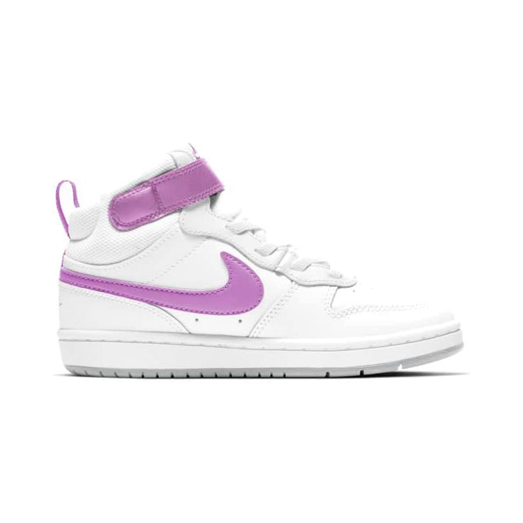 Nike Mid 2 Retro Casual Slip-Resistant Shock Absorbing Durable Mid-Top Kids Skate Shoes Kids skate shoes White Purple CD7783-103
