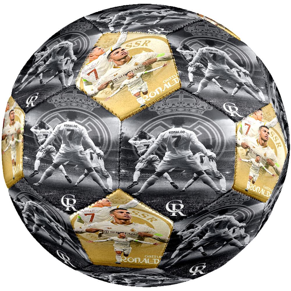 Abilità Acrobatica di Ronaldo Pallone da Calcio Taglia 5 Calcio Cucito a Macchina Allenamento e Partite Indoor/Outdoor Regalo Unico per gli Amanti del Calcio