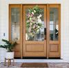 New Easter Wreath with Green Plants, Bowknot, and Rabbit Wall Decor