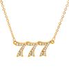 Gold 777 Diamond-Inlaid Necklace for Women - Versatile Clavicle Chain Pendant Jewelry