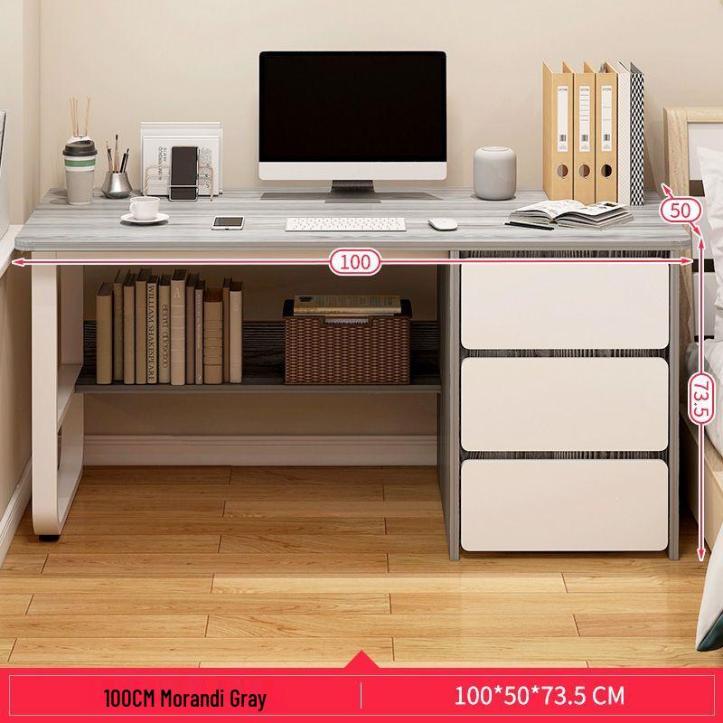 Simple Home Office Desk Set with Chair and Drawer for Study or Bedroom