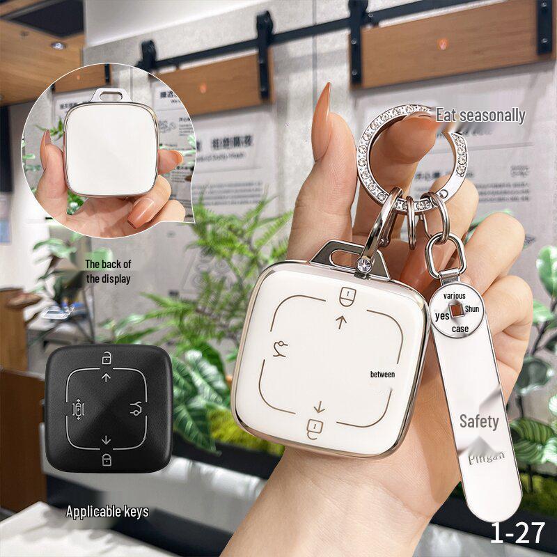 Zeekr Jike 007 Bluetooth Key Case - New Car Accessory for 2025 Model with 24 Snap Buttons
