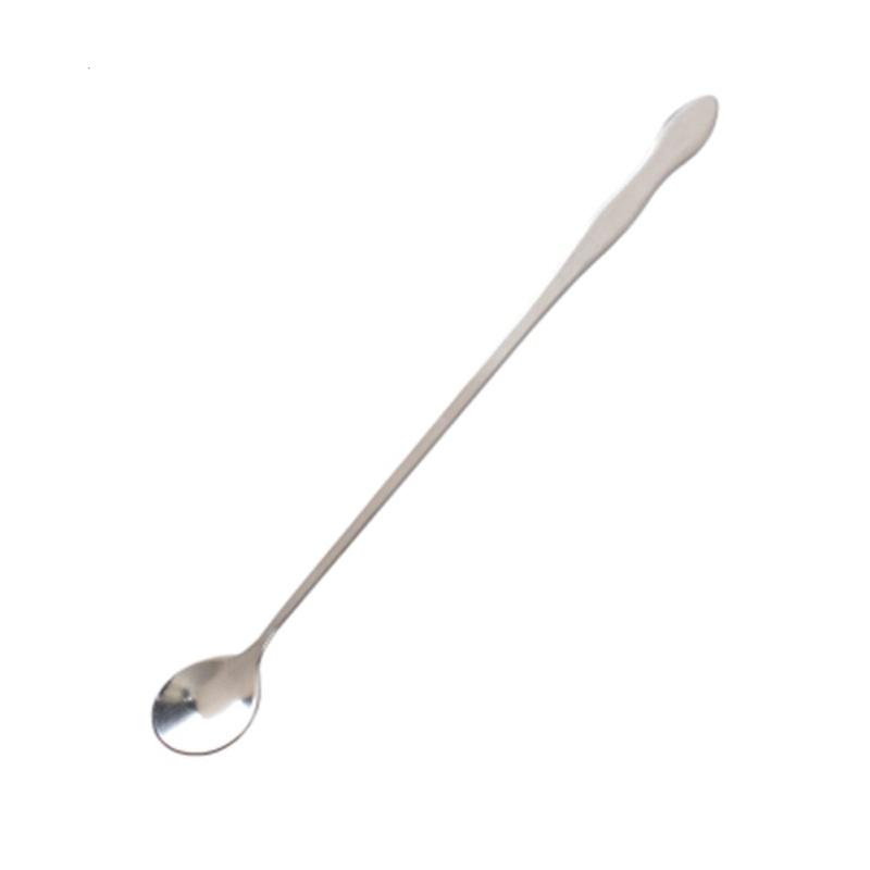 Długa łyżka do mieszania ze stali nierdzewnej, łyżki do herbaty, kawy, lodów, deserów z okrągłym końcem, 32 cm 26 cm