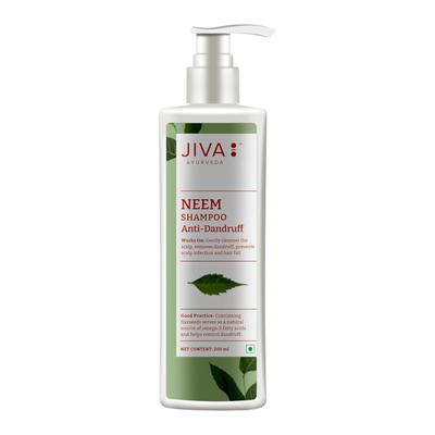 Jiva Neem Shampoo 200ml Pack Of 1 | Natural Hair Cleanser | Nourishes Scalp, Removes Impurities, Controls Dandruff