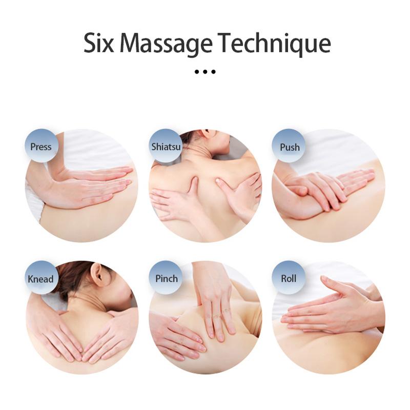 Nackenmassagekissen Zervikaler Massager Hüfte Rücken Schulter Shiatsu Kneten Multifunktional Heim Auto Gebrauch Entspannung Geschenk