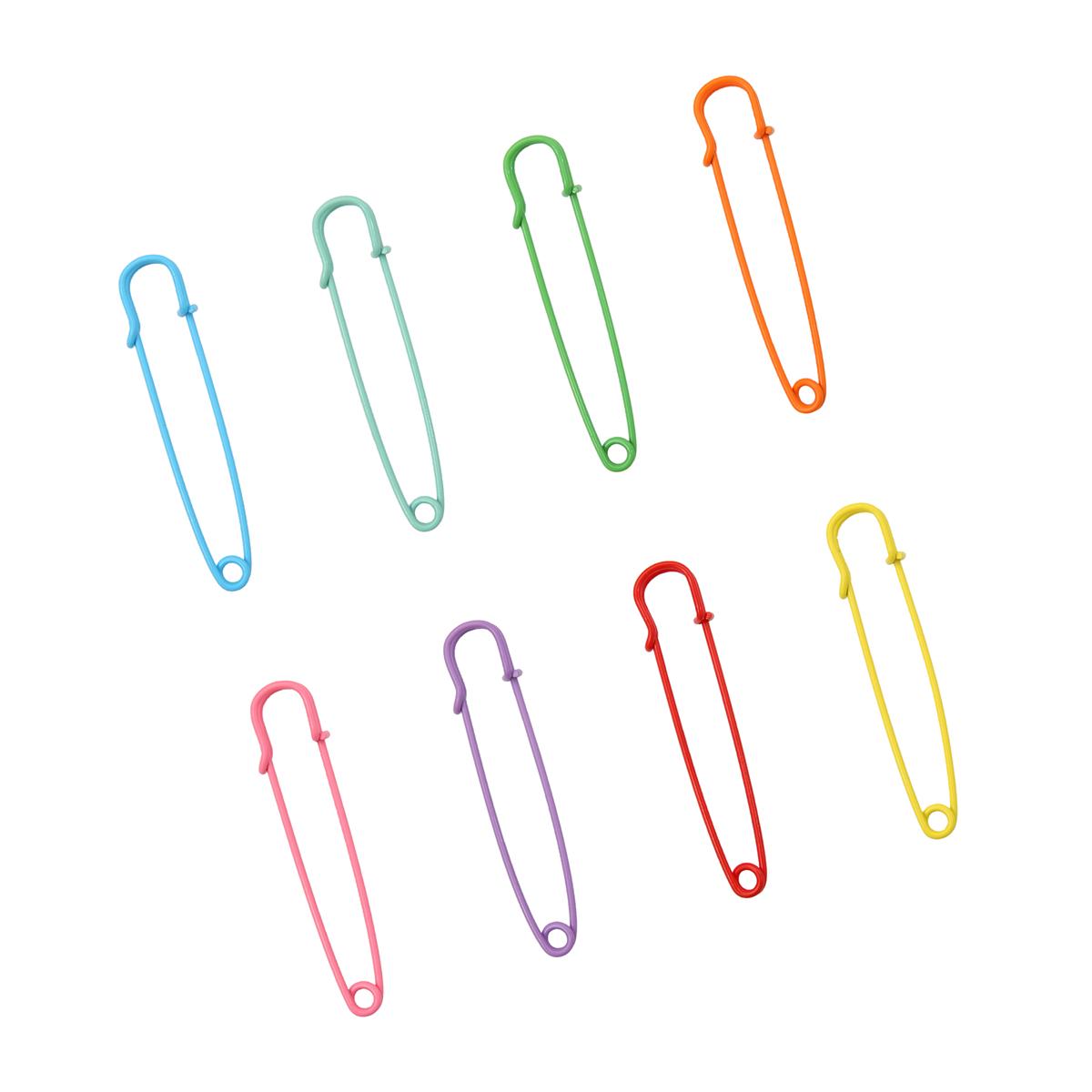 

2/5 шт. Красочная брошь с 3 отверстиями и булавками для рукоделия, украшения, фиксатор для одежды, расходные материалы, аксессуары 13x60mm 5pcs разноцветный