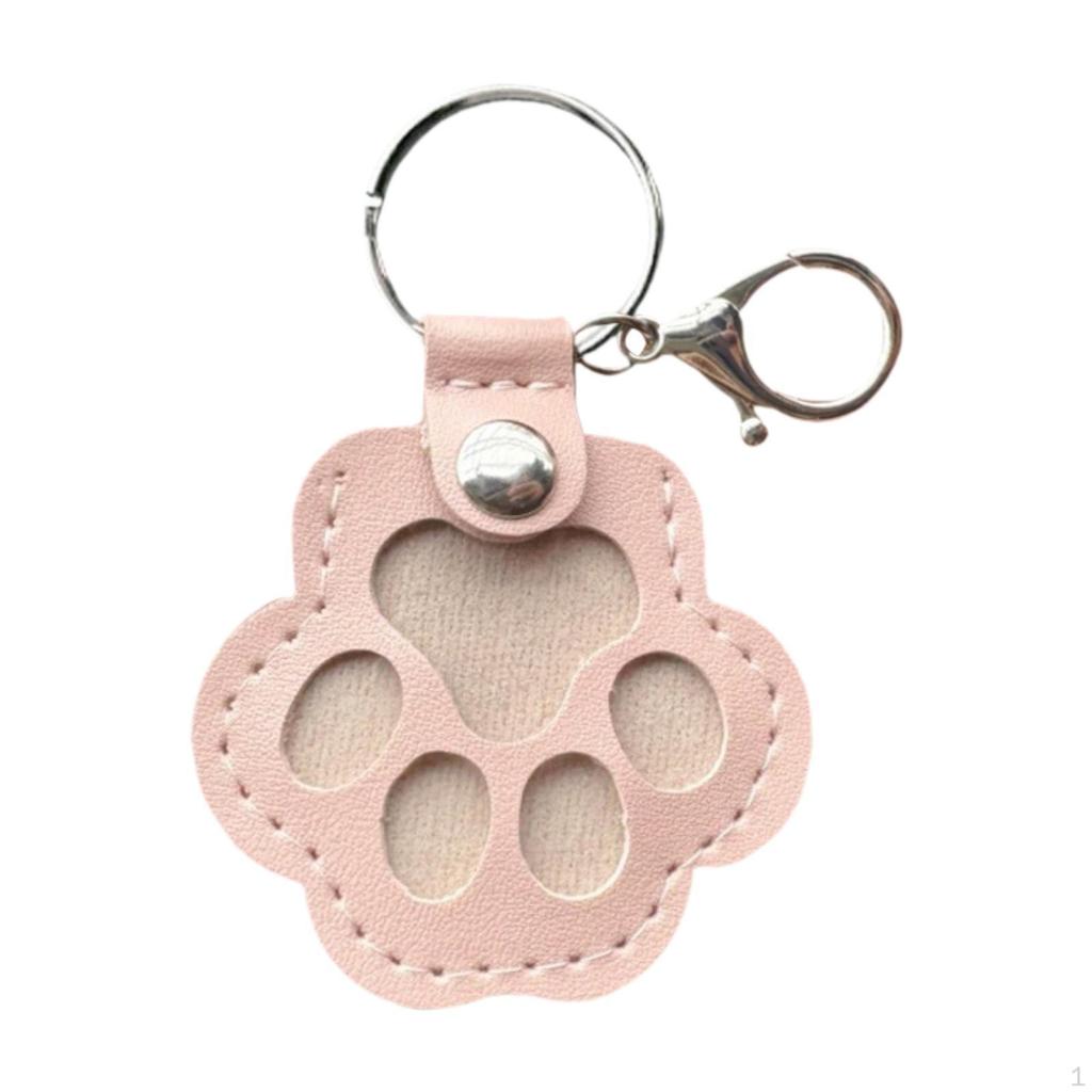 Hund Katze Pfotenform Schlüsselanhänger Tier Schlüsselanhänger Haaraufbewahrungshalter Geschenk für Tierliebhaber