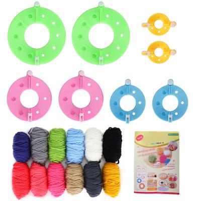 Pompon-Maker-Sets Bunte Flauschkugel-Webmaschine DIY Wollgarn Strickhandwerk Geschenke