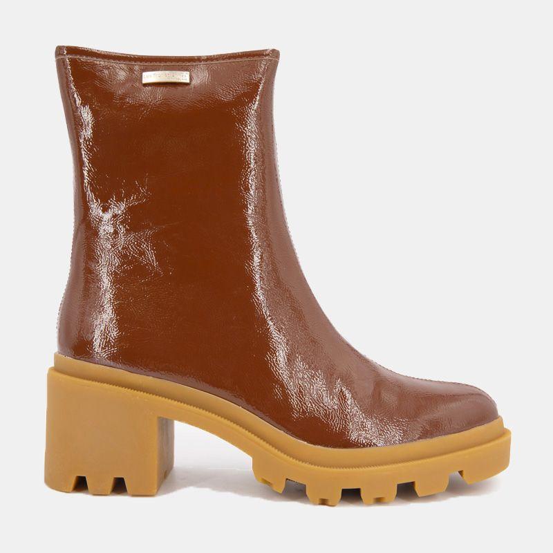 Delizia Patent Ankle Boots Lug Heels Woman LES TROPEZIENNES PAR M.BELARBI