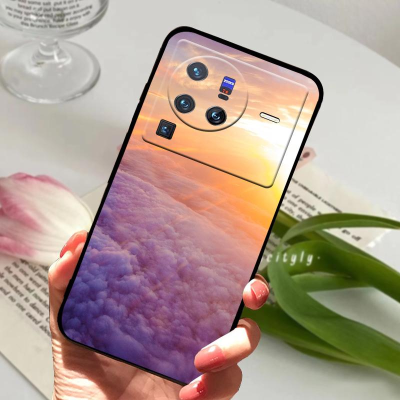 Soft Silicone Case For vivo X80 Pro 5G Coque X 80 Fashion TPU Phone Cover For Vivo X70 Pro Shockproof Bumper Shells Cute Cartoon