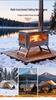 Star-Ultra-Ti Pure Titanium Multifunctional Folding Wood Stove for Portable Outdoor Camping and Tent Heating