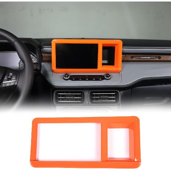 Car Center Console Navigation Panel Trim Cover Compatible with Ford Maverick 2022 Car Dashboard Center Console Multimedia Navigation GPS Panel Trim